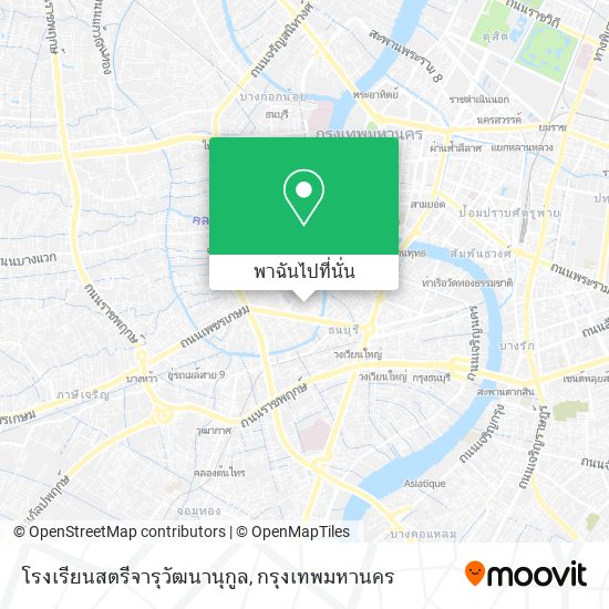 โรงเรียนสตรีจารุวัฒนานุกูล แผนที่