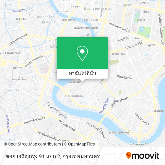 ซอย เจริญกรุง 91 แยก 2 แผนที่