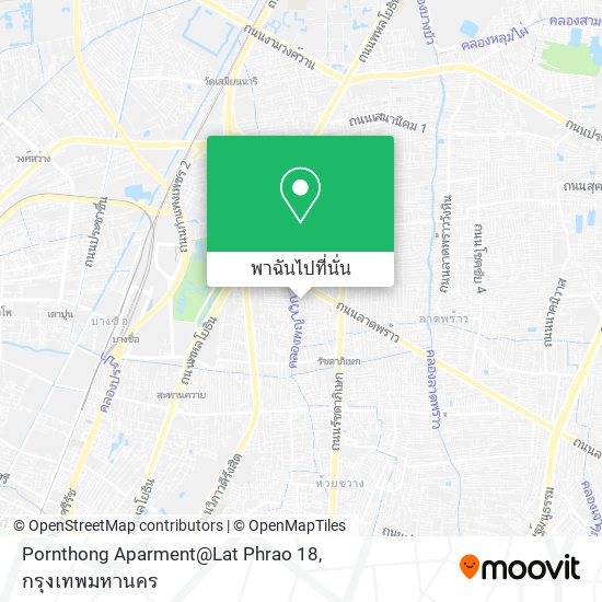 Pornthong Aparment@Lat Phrao 18 แผนที่