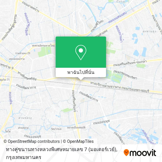 ทางคู่ขนานทางหลวงพิเศษหมายเลข 7 (มอเตอร์เวย์) แผนที่