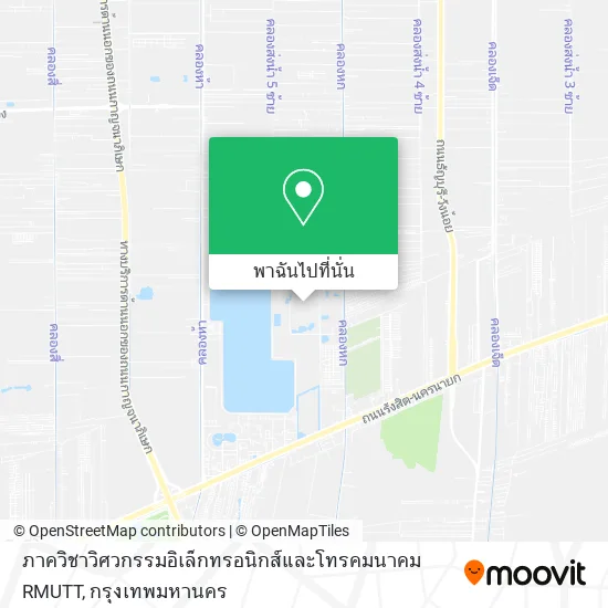 ภาควิชาวิศวกรรมอิเล็กทรอนิกส์และโทรคมนาคม RMUTT แผนที่