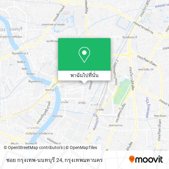 ซอย กรุงเทพ-นนทบุรี 24 แผนที่