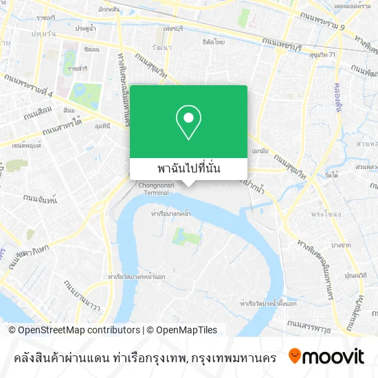 คลังสินค้าผ่านแดน ท่าเรือกรุงเทพ แผนที่