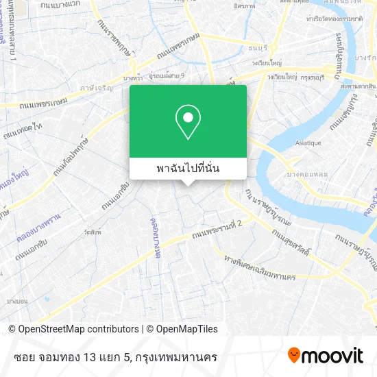 ซอย จอมทอง 13 แยก 5 แผนที่