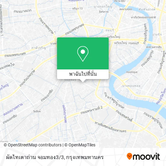 ผัดไทเตาถ่าน จอมทอง3/3 แผนที่
