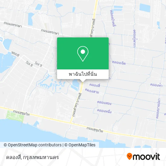 คลองสี่ แผนที่