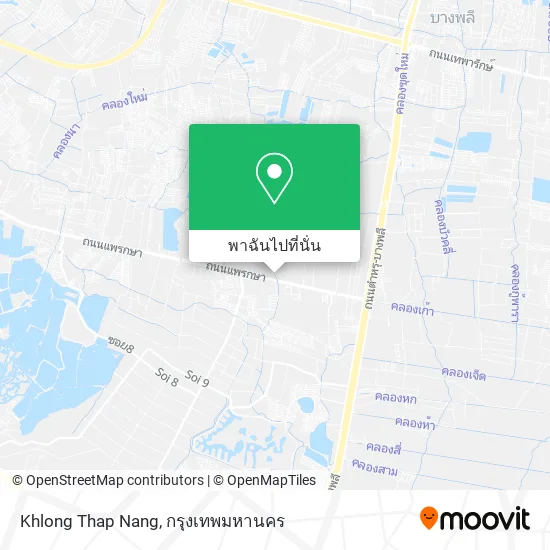 Khlong Thap Nang แผนที่