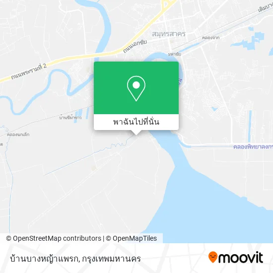 บ้านบางหญ้าแพรก แผนที่