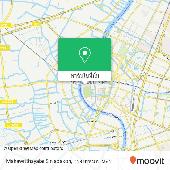 Mahawitthayalai Sinlapakon แผนที่