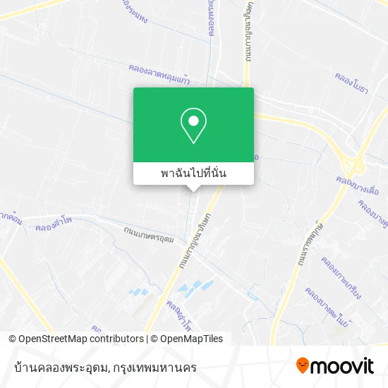 บ้านคลองพระอุดม แผนที่