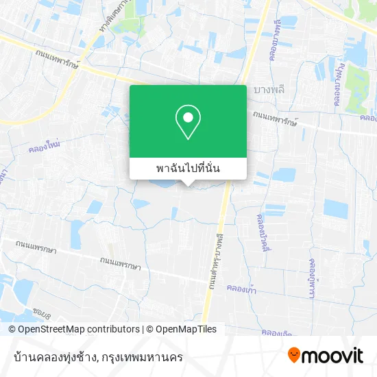 บ้านคลองทุ่งช้าง แผนที่