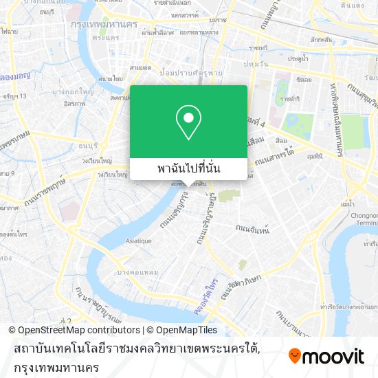 สถาบันเทคโนโลยีราชมงคลวิทยาเขตพระนครใต้ แผนที่