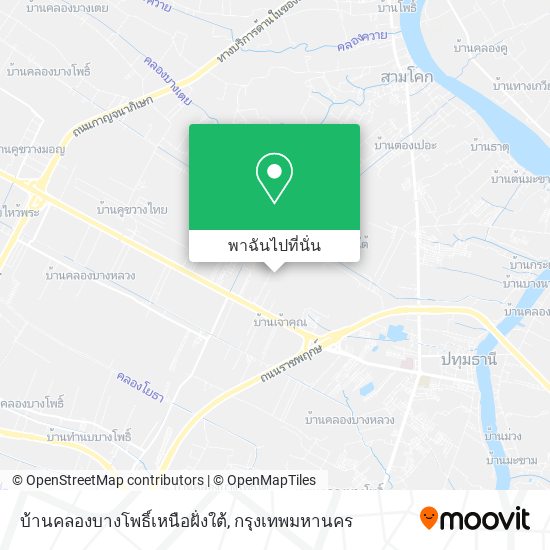 บ้านคลองบางโพธิ์เหนือฝั่งใต้ แผนที่