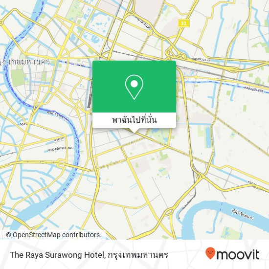 The Raya Surawong Hotel แผนที่