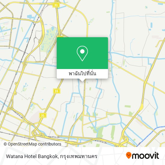 Watana Hotel Bangkok แผนที่