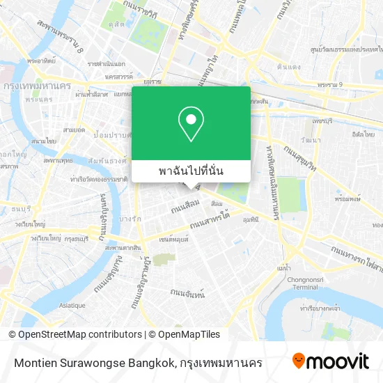 Montien Surawongse Bangkok แผนที่