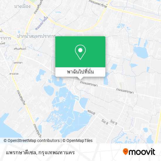 แพรกษาดีเซล แผนที่