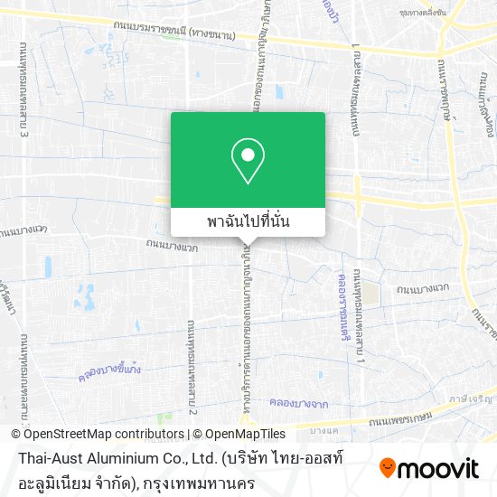 Thai-Aust Aluminium Co., Ltd. (บริษัท ไทย-ออสท์ อะลูมิเนียม จำกัด) แผนที่