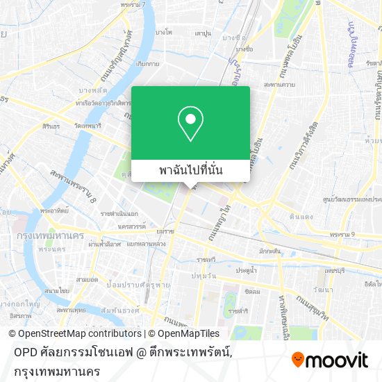 OPD ศัลยกรรมโซนเอฟ @ ตึกพระเทพรัตน์ แผนที่