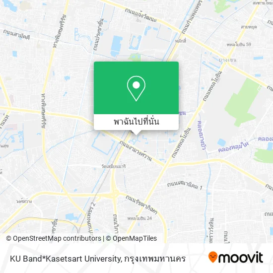KU Band*Kasetsart University แผนที่