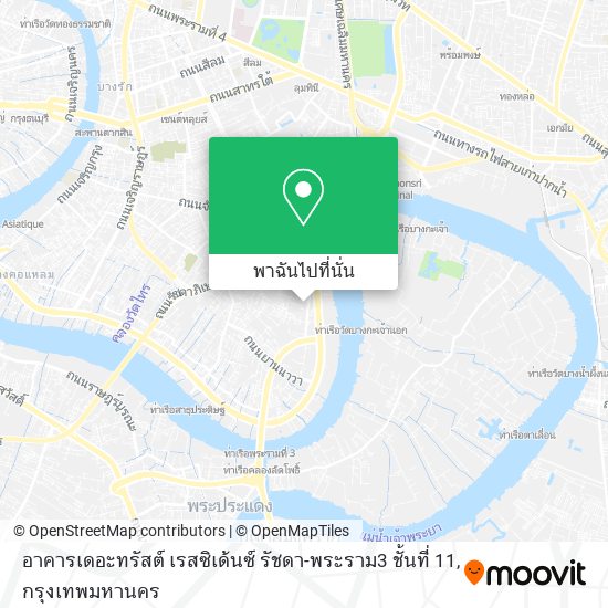 อาคารเดอะทรัสต์ เรสซิเด้นซ์ รัชดา-พระราม3 ชั้นที่ 11 แผนที่