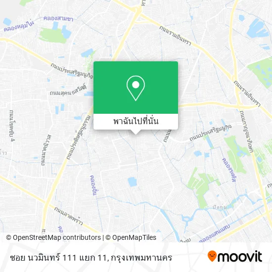 ซอย นวมินทร์ 111 แยก 11 แผนที่