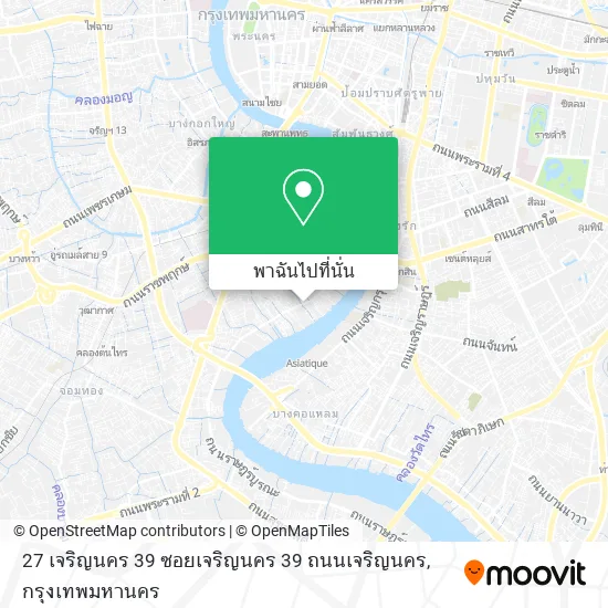27 เจริญนคร 39 ซอยเจริญนคร 39 ถนนเจริญนคร แผนที่