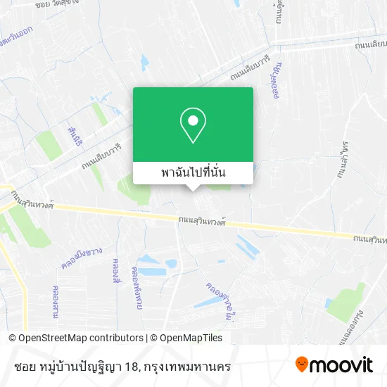 ซอย หมู่บ้านปัญฐิญา 18 แผนที่