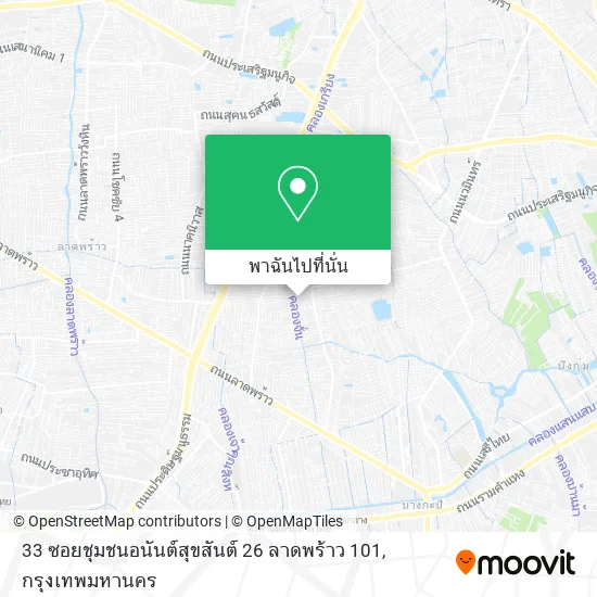 33 ซอยชุมชนอนันต์สุขสันต์ 26 ลาดพร้าว 101 แผนที่