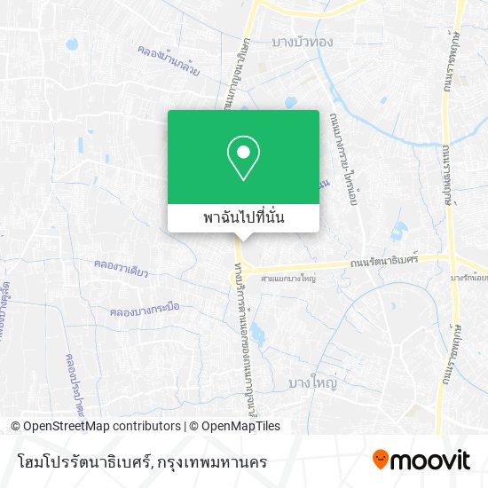 โฮมโปรรัตนาธิเบศร์ แผนที่