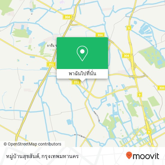 หมู่บ้านสุขสันต์ แผนที่