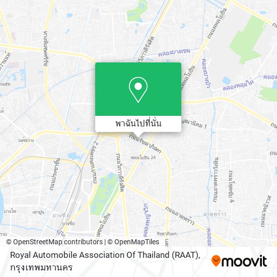 Royal Automobile Association Of Thailand (RAAT) แผนที่