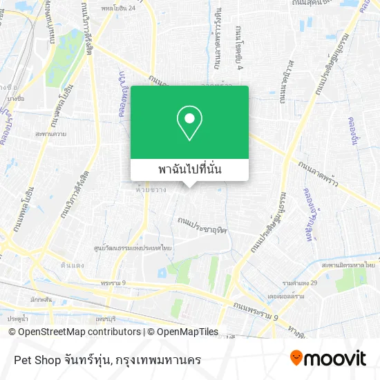 Pet Shop จันทร์หุ่น แผนที่
