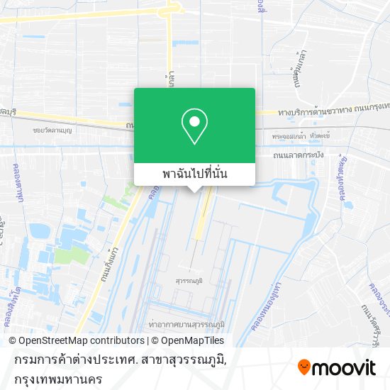 กรมการค้าต่างประเทศ. สาขาสุวรรณภูมิ แผนที่