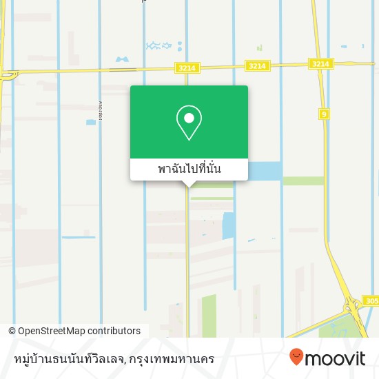 หมู่บ้านธนนันท์วิลเลจ แผนที่