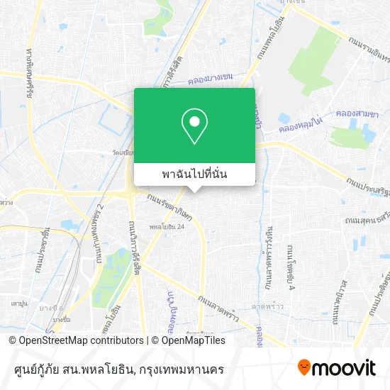ศูนย์กู้ภัย สน.พหลโยธิน แผนที่