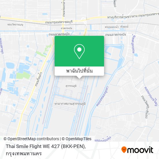 Thai Smile Flight WE 427 (BKK-PEN) แผนที่