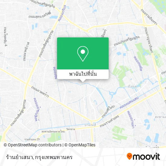 ร้านยำเสนา แผนที่
