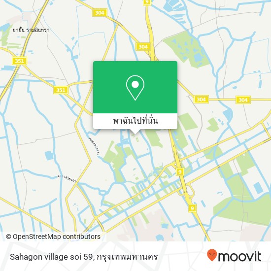 Sahagon village soi 59 แผนที่