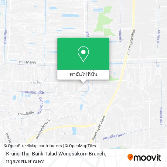 Krung Thai Bank Talad Wongsakorn Branch แผนที่