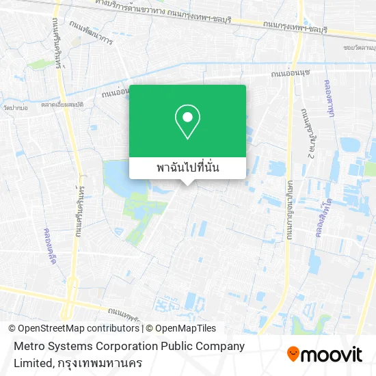 Metro Systems Corporation Public Company Limited แผนที่