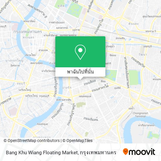 Bang Khu Wiang Floating Market แผนที่