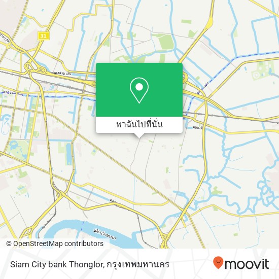 Siam City bank Thonglor แผนที่