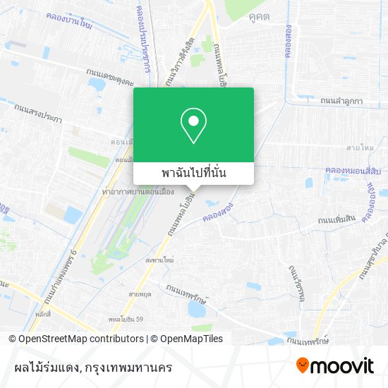 ผลไม้ร่มแดง แผนที่