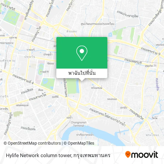Hylife Network column tower แผนที่