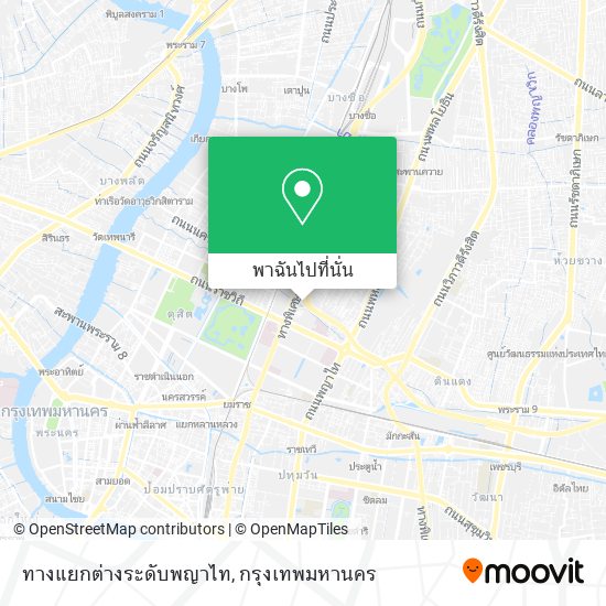 ทางแยกต่างระดับพญาไท แผนที่