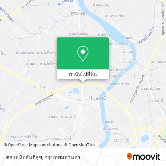 ตลาดนัดสันติสุข แผนที่