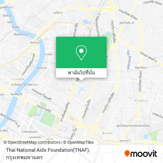 Thai National Aids Foundation(TNAF) แผนที่