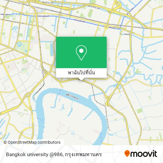 Bangkok university @986 แผนที่
