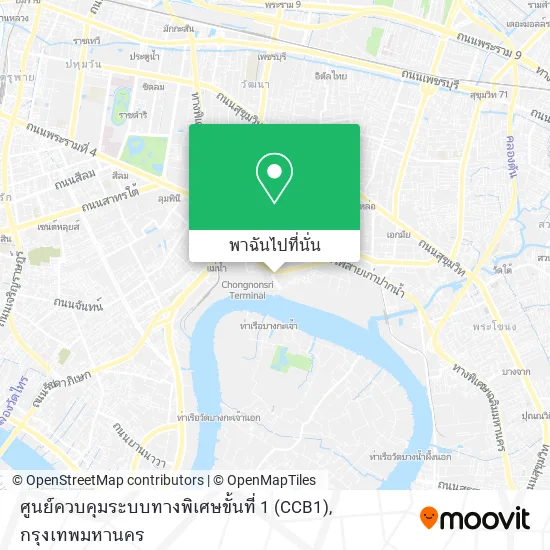 ศูนย์ควบคุมระบบทางพิเศษขั้นที่ 1 (CCB1) แผนที่